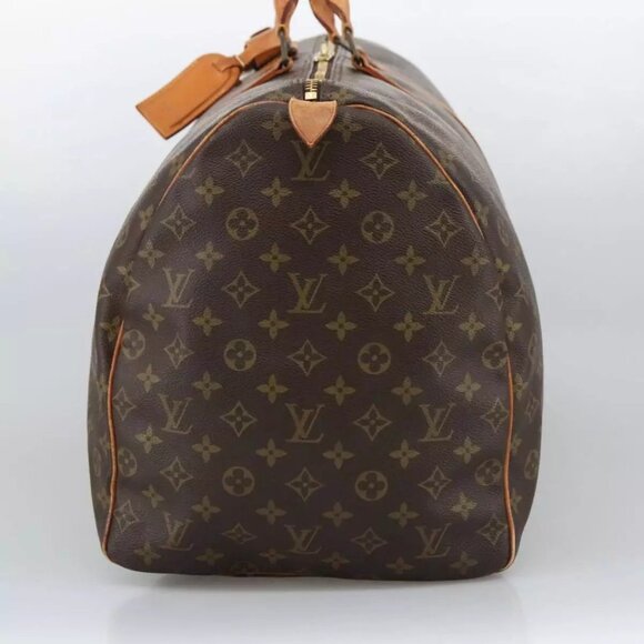 LOUIS VUITTON Monogram Keepall 60 Boston Bag M41422 LV Authentic - Picture 12 of 16